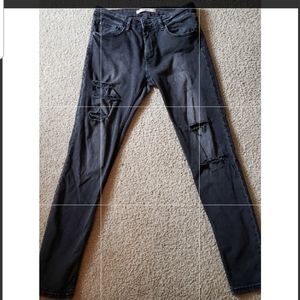 Distressed jeans